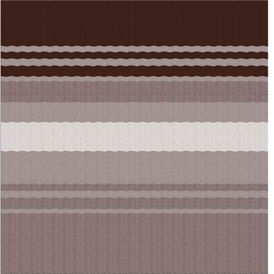 Awning Fabric 1 - Piece 14' Sierra Brown White Weatherguard - Young Farts RV Parts