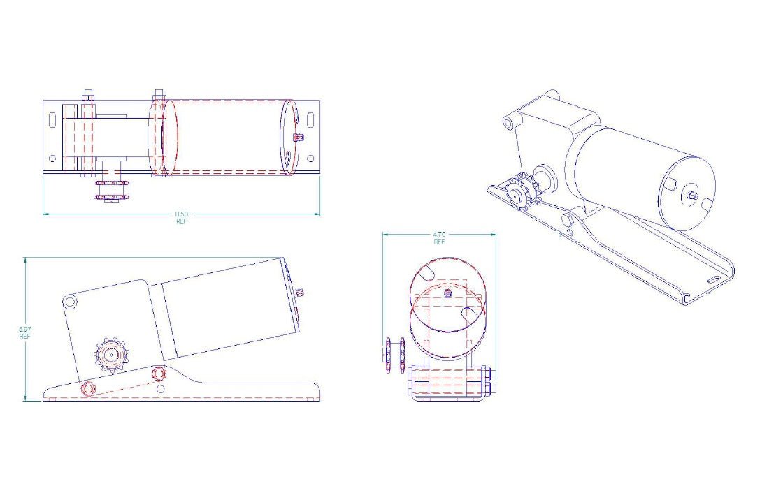 BAL RV P22332 accuslide SLIDE OUT MOTOR *SPECIAL ORDER* - Young Farts RV Parts