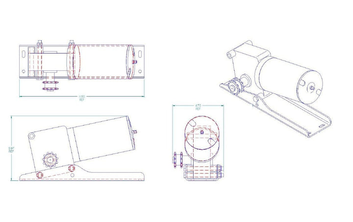 BAL RV P22332 accuslide SLIDE OUT MOTOR *SPECIAL ORDER* - Young Farts RV Parts