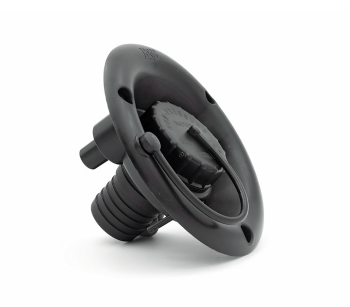 B&B Molders 94248 Gravity Fill Inlet, Black - Young Farts RV Parts