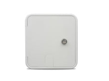 Load image into Gallery viewer, B&amp;B Molders 94337 Large 30/50 Amp Electric Cable Hatch, White - Young Farts RV Parts