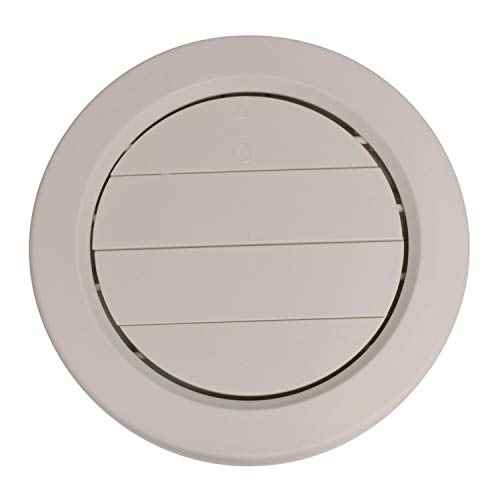 Beige Rotating Heat and A/C Register with Damper (5" ID, 7/8" Collar) - Young Farts RV Parts