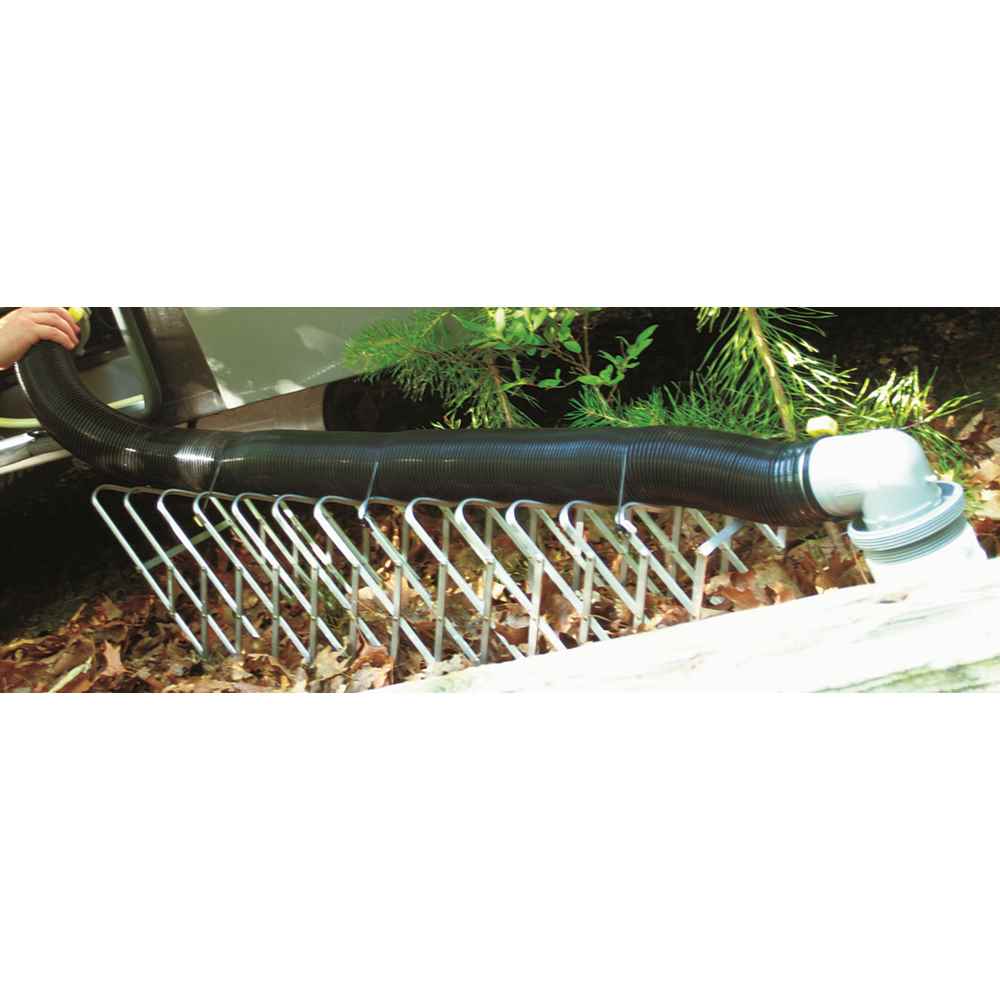 Black 10' RV Standard Sewer Hose, Compresses to 14