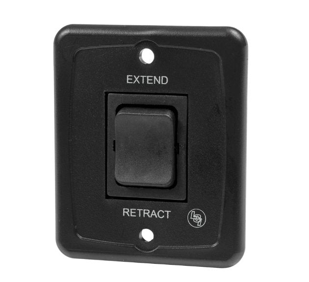 Black Interior Switch 40 AMP with Plate - Young Farts RV Parts
