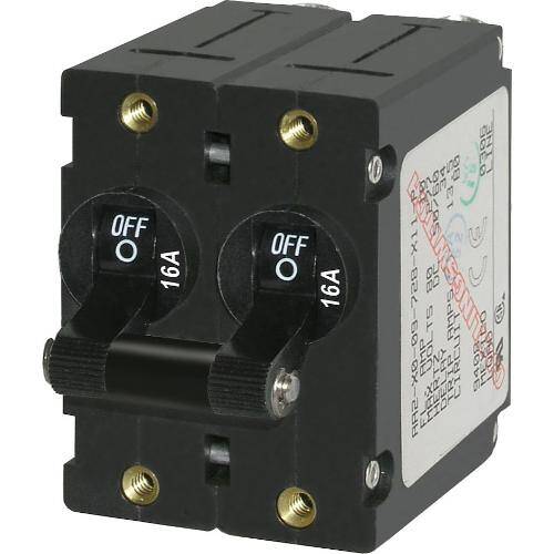 BLUE SEA A Series Circuit Breaker - 16 Amps/120/240 Volt AC/65 Volt DC - 7348 - BSS - Young Farts RV Parts