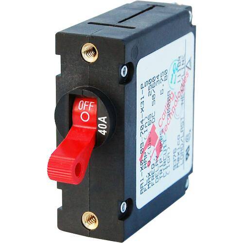 BLUE SEA A Series Circuit Breaker - 40 Amps/240 Volt AC/65 Volt DC - 7225 - BSS - Young Farts RV Parts
