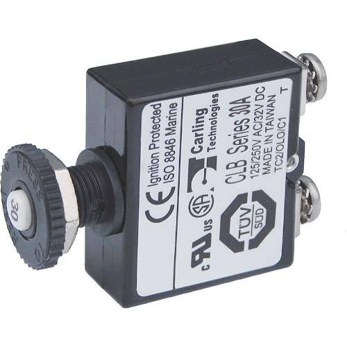 BLUE SEA Thermal Type 30 Amps/32 Volts DC Circuit Breaker - 2136 - BSS - Young Farts RV Parts