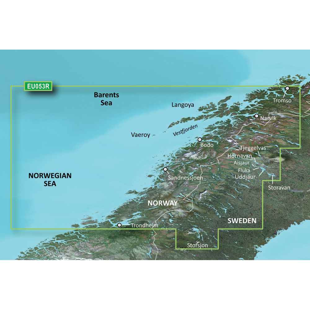 BlueChart g3 Vision HD - VEU053R - Trondheim - Troms&oslash - microSD /SD - Young Farts RV Parts