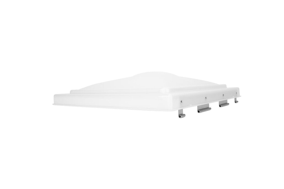 Camco 40154 Roof Vent Lid, Jensen With Pin Hinge, White (Case of 6) - Young Farts RV Parts