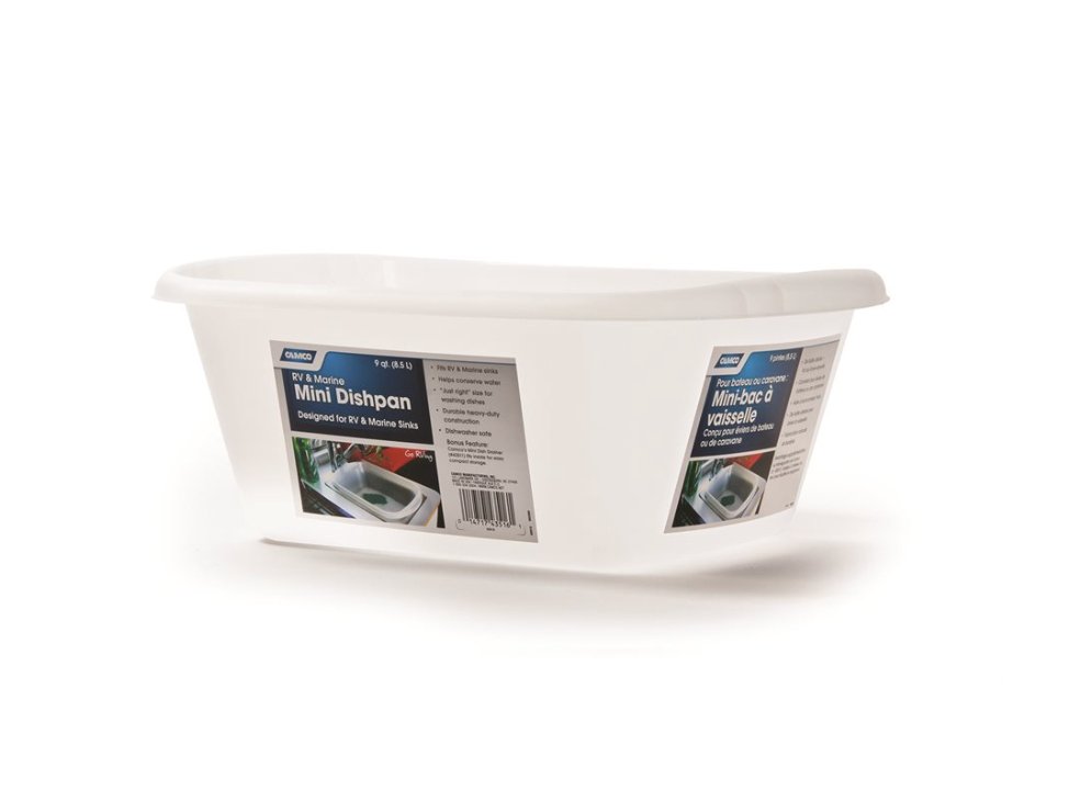 Camco 43516 Mini Dish Wash Pan White - Young Farts RV Parts