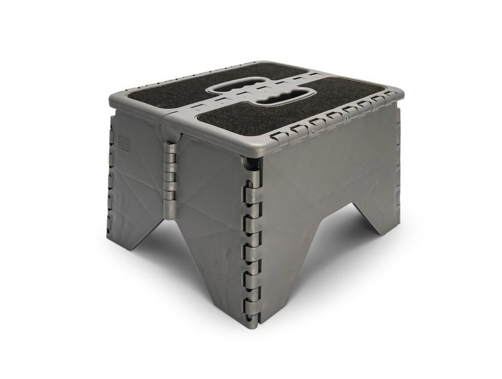 Camco 43635 Silver Non Skid RV Folding Step Stool - Young Farts RV Parts