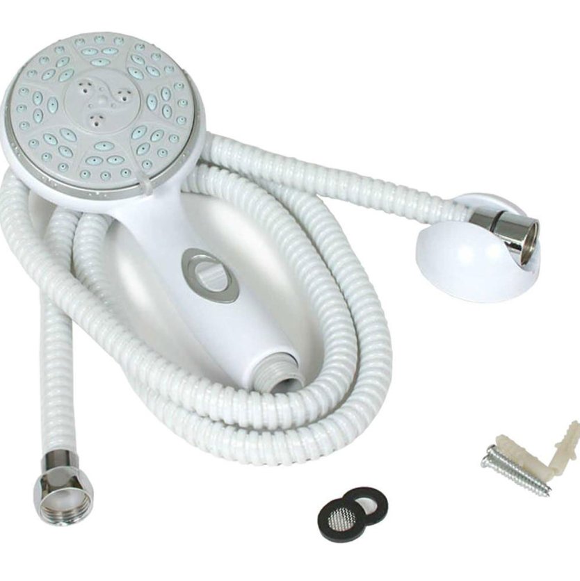 Camco 43714 Shower Head Kit, White - Young Farts RV Parts
