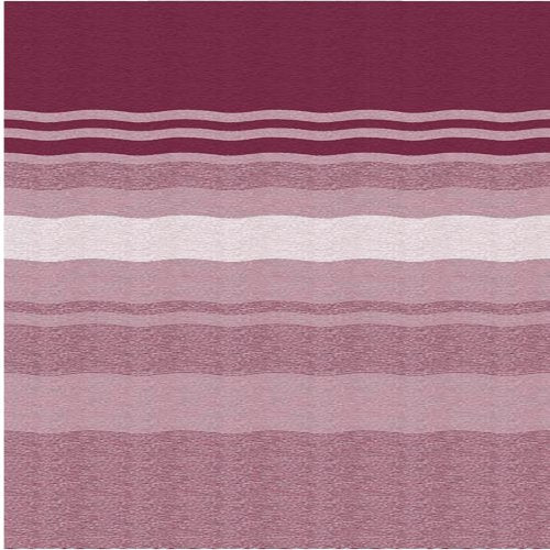 Carefree EA128B00 - Fiesta 12'L x 8'Ext. Bordeaux Vinyl Manual Striped Patio Awning with White Weather Cover - Young Farts RV Parts