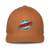 Young Farts Looks Better Dirty Trucker Hat in Caramel – front view