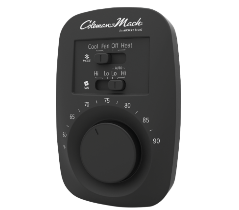 Coleman 9420 - 351 Analog Thermostat, Black - Young Farts RV Parts