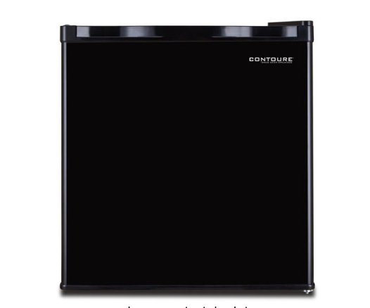 Contoure RV - 170BK Single Compartment Refrigerator, 1.6 Cu Ft., Black - Young Farts RV Parts