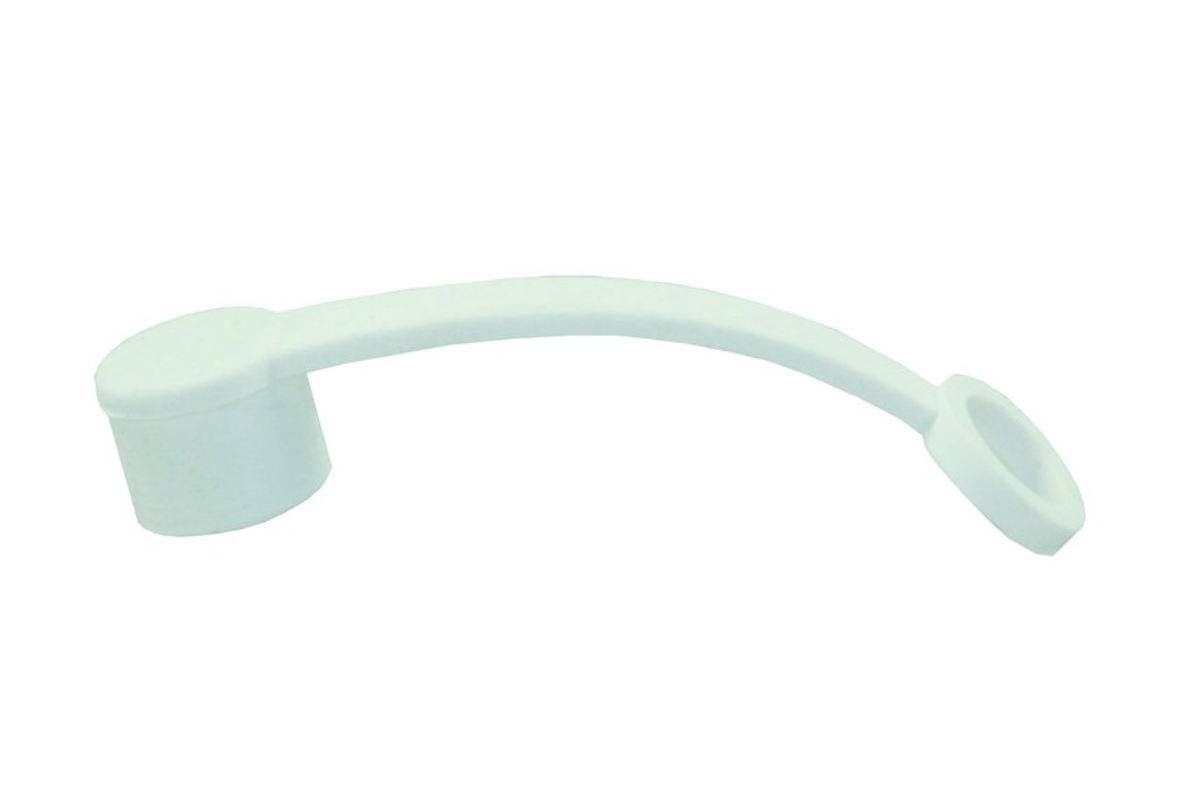 Cover For Square Cable TV Plated Polar White - Young Farts RV Parts