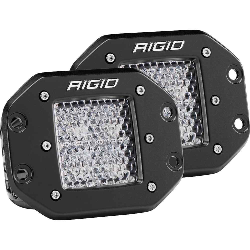 D - Series PRO - Flush Mount - Diffused - Pair - Black - Young Farts RV Parts