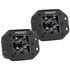 D - Series PRO Flush Mount - Spot LED - Midnight Edition - Pair - Black - Young Farts RV Parts
