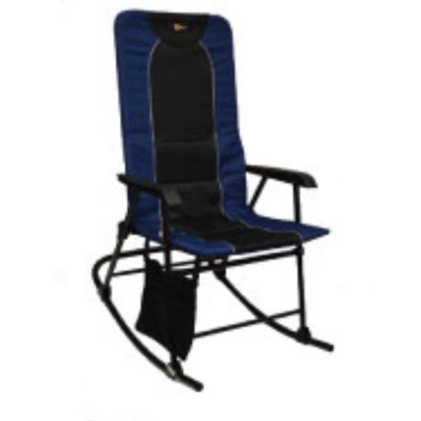 Dakota Folding Rocking Chair Blue/Black - Young Farts RV Parts
