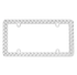 Diamond Plate License Plate Frame - Chrome - Young Farts RV Parts
