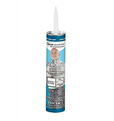 Dicor 351CSW - 1 - Cap Sealant - White (Case of 12 x 10.3 oz) - Young Farts RV Parts