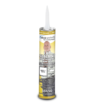Dicor 551LSG - 1 - Non - Sag Lap Sealant Grey (Case of 12 x10.3 oz) - Young Farts RV Parts