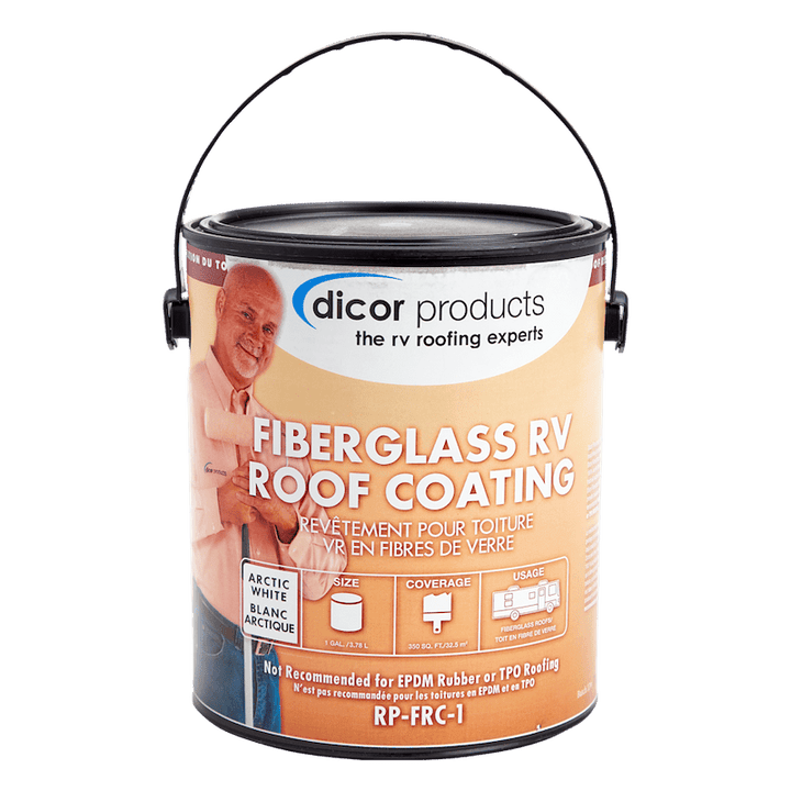 Dicor Corp. RP - FRC - 1 Fiberglass Roof Coating, White - 1 Gallon - Young Farts RV Parts
