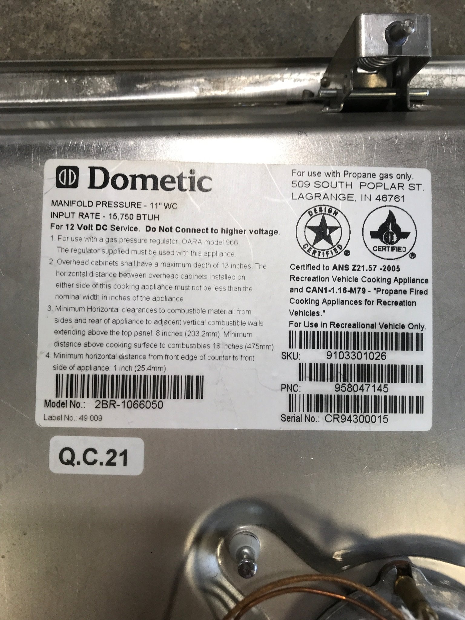 Dometic 2 Burner Cook Top 2BR - 1066050 - Young Farts RV Parts