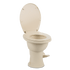 Dometic 410 Series Toilet Standard Profile Bone Porcelain with Pedal Flush Control 9610008260 - Young Farts RV Parts
