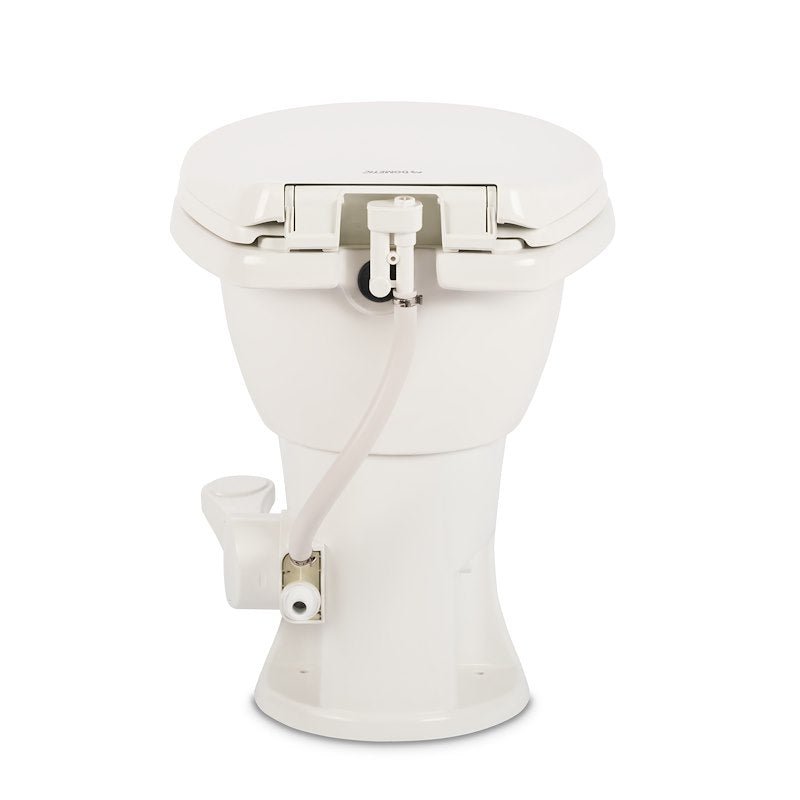 Dometic 410 Series Toilet Standard Profile Bone Porcelain with Pedal Flush Control 9610008260 - Young Farts RV Parts