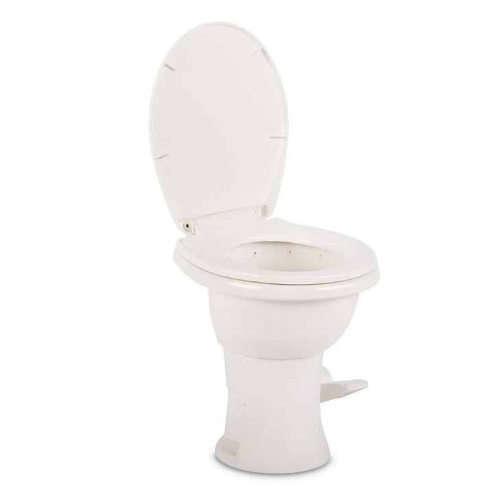 Dometic 410 Series Toilet Standard Profile White Porcelain with Pedal Flush Control 9610008259 - Young Farts RV Parts