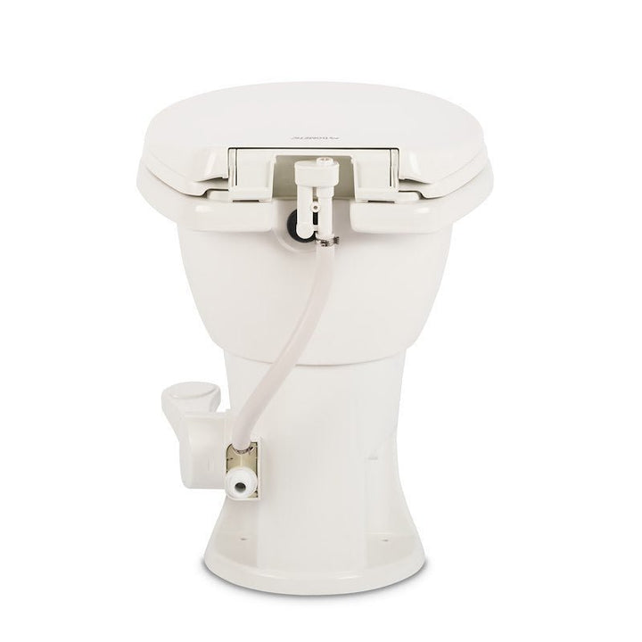 Dometic 410 Series Toilet Standard Profile White Porcelain with Pedal Flush Control 9610008259 - Young Farts RV Parts