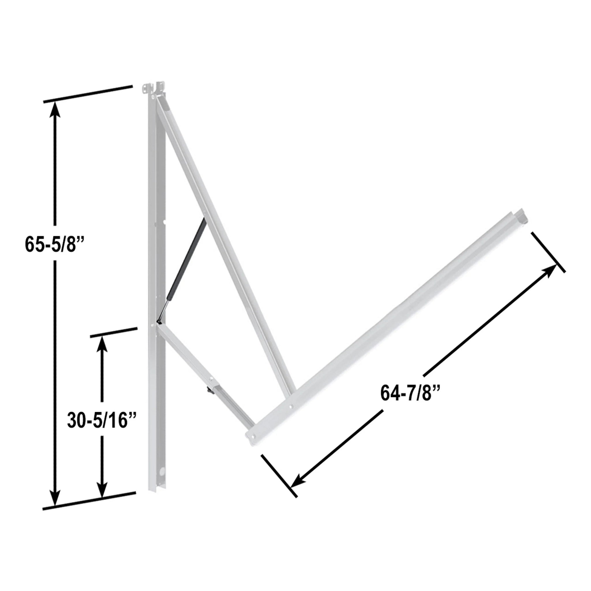 Dometic 8952002.400BL 9100 Power Awning Arm Full Set, White - Young Farts RV Parts