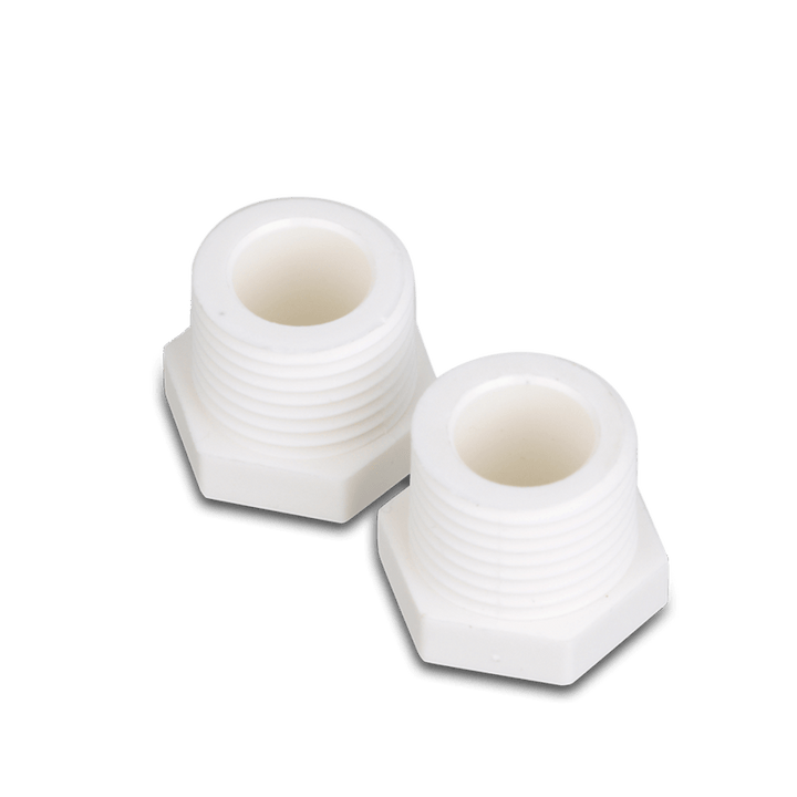Dometic 91857 Water Heater Drain Plug - 1/2" NPT Thread - White Plastic (Set of 2) - Young Farts RV Parts
