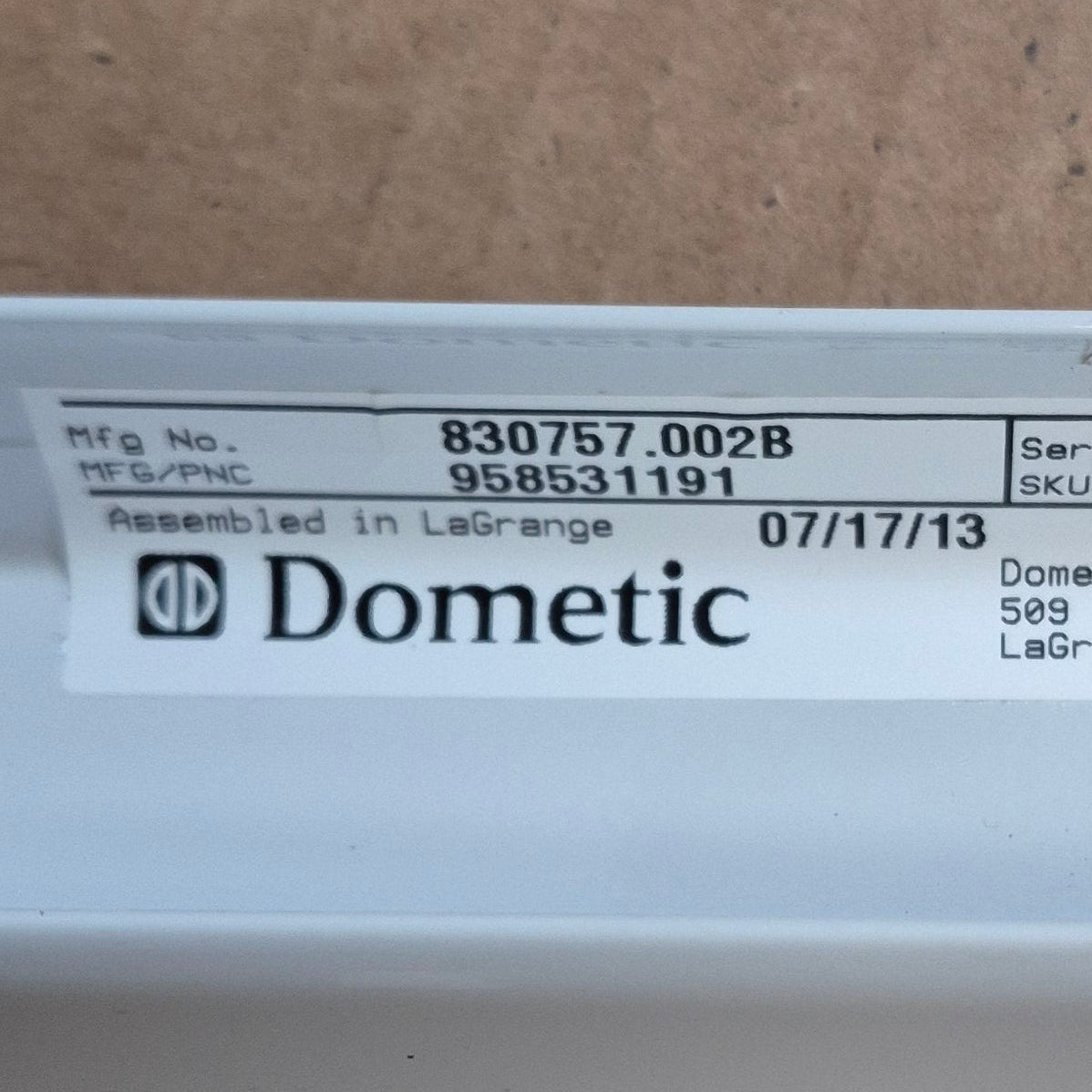Dometic Elite Window Awning Arm Set, White -  830757.002B - Young Farts RV Parts