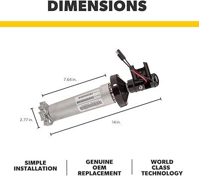 Dometic Power Awning Drive Assembly, Black - 3310423.144U - Young Farts RV Parts