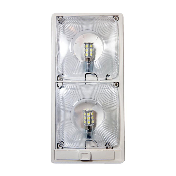 Double LED Economy Lite Bright White Optical Lens - Young Farts RV Parts