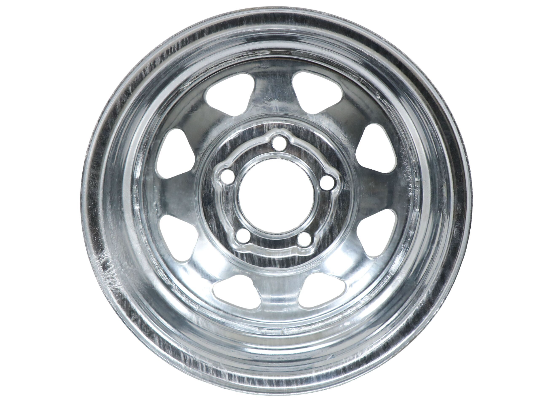 14X6 Americana Tire and Wheel 20354 Trailer Wheel Galvanized - 5 x 4.50 Inch Bolt Pattern - Young Farts RV Parts