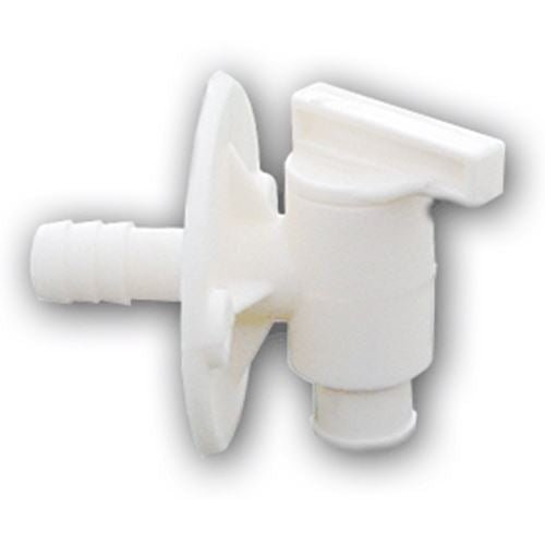 Draincock 1/2Barb Colonial White - Young Farts RV Parts