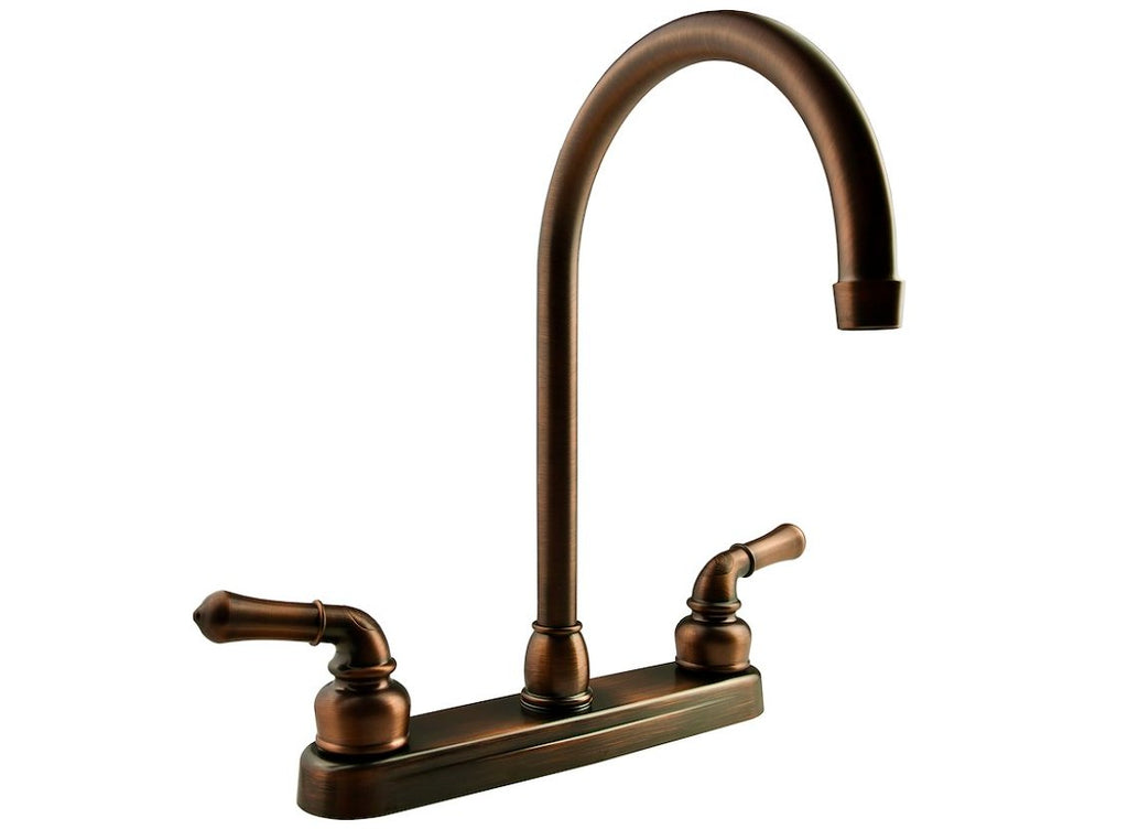 Dura Faucet DF - PK330HC - ORB Hi - Rise Kitchen Faucet, Oil Rubbed Bronze - Young Farts RV Parts