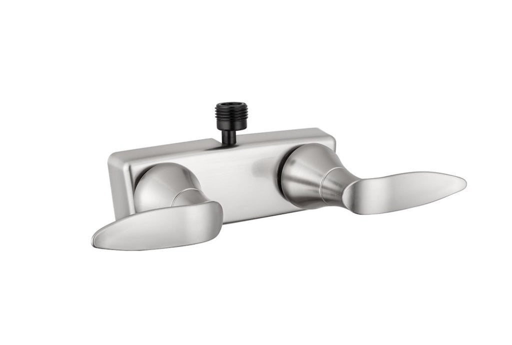 Dura Faucet DF - SA100LH - SN Shower Faucet, Satin Nickel - Young Farts RV Parts