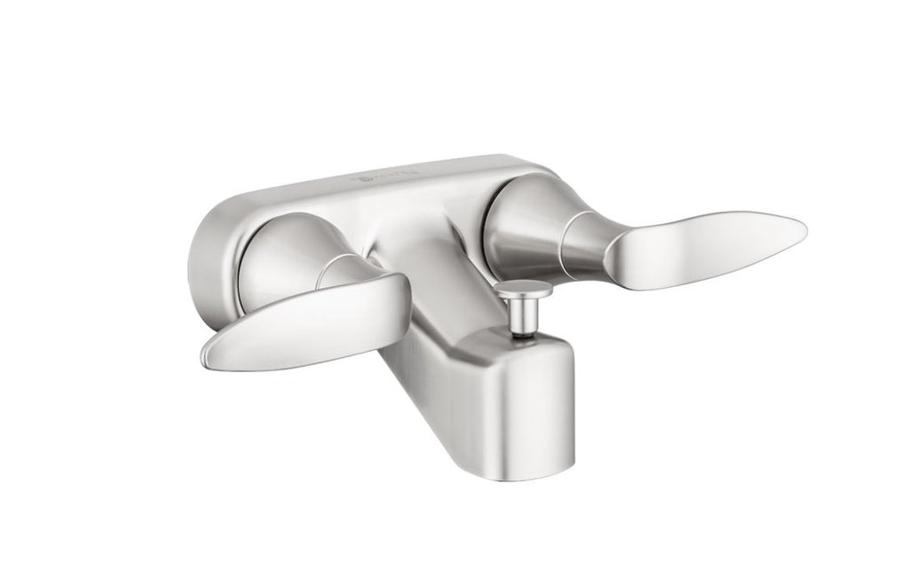 Dura Faucet DF - SA110LH - SN Bathroom Tub/Shower Faucet, Satin Nickel - Young Farts RV Parts