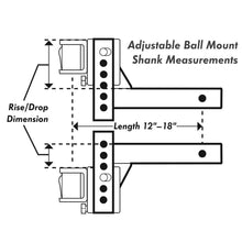 Load image into Gallery viewer, Ea - Z - Lift 16&quot; x 5.75&quot; x 8.75&quot; 16&quot; Adjustable Ball Mount - Young Farts RV Parts