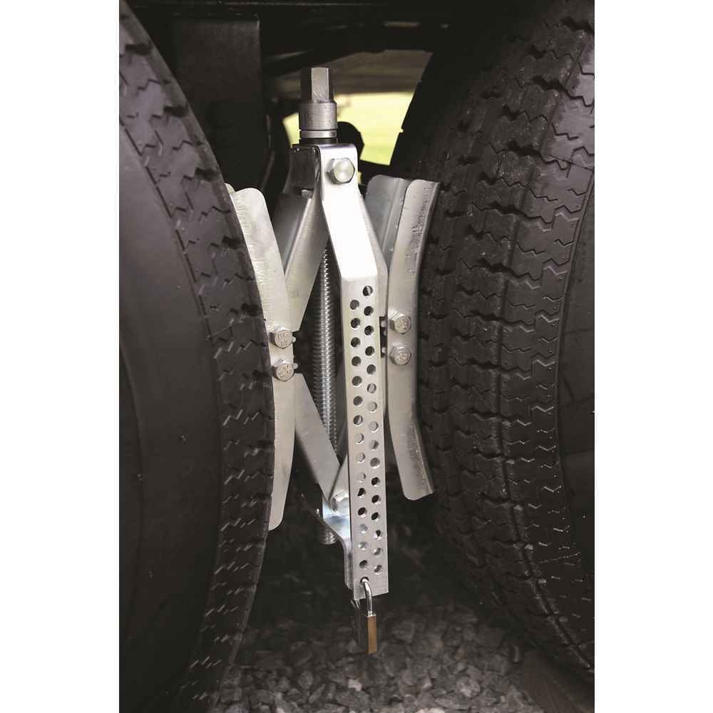 Ea - Z - Lift Wheel Stop with Wrench & Lock - Young Farts RV Parts