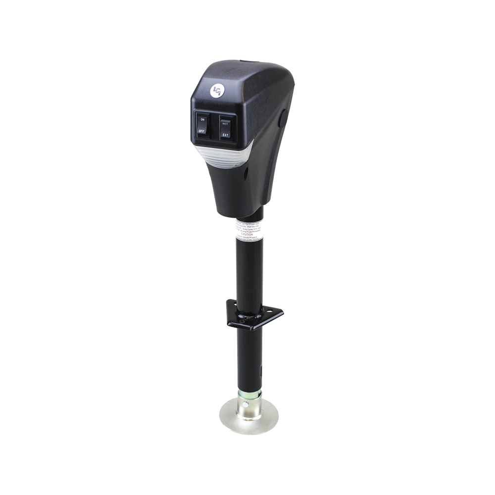 Electric Tongue Jack (Black) 3500 - Young Farts RV Parts