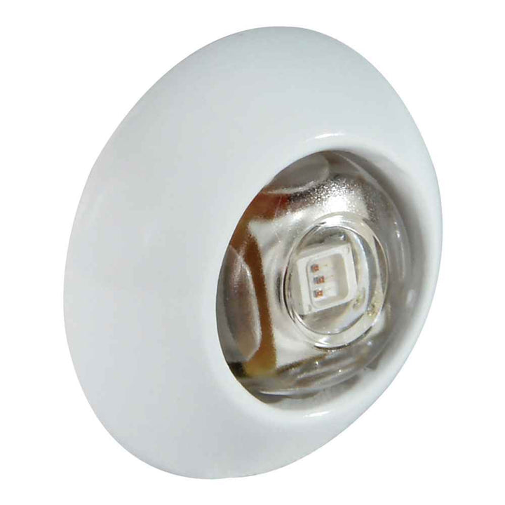 Exuma Courtesy Light - White Housing - Blue Light - Young Farts RV Parts