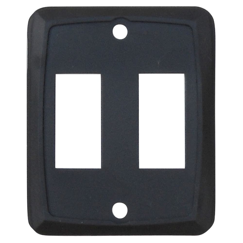 Face Plate Double Black Single - Young Farts RV Parts