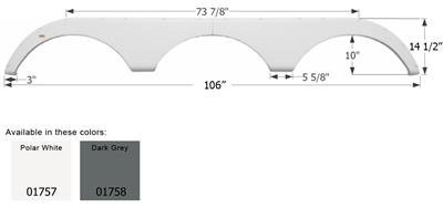 Fender Skirt Icon 01757 - Young Farts RV Parts