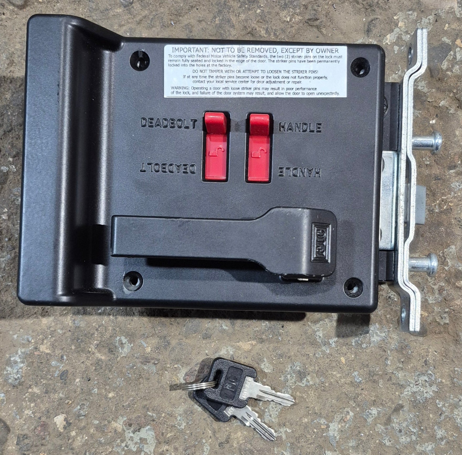 FIC (Lippert Components) Motorhome Entry Door Lock - 206075 - Young Farts RV Parts